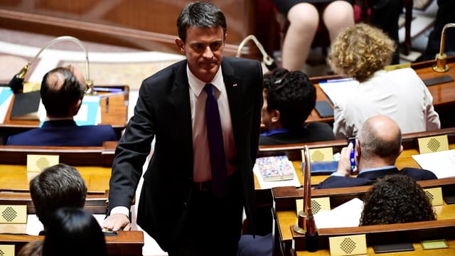 Manuel Valls à l'Assemblée nationale, le 4 juillet 2017 à Paris.