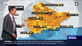 Météo Côte d’Azur: de belles éclaircies avec quelques rares averses dans l'arrière-pays, 27°C à Nice