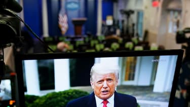 Le président Donald Trump s'adresse à ses partisans dans une vidéo supprimée par Twitter, Facebook et Youtube, le 06 janvier 2021