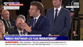 Emmanuel Macron: "On doit réussir à mieux protéger nos frontières et à mieux maîtriser les flux migratoires"