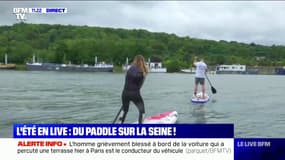 "L'été en live": faire du du stand-up paddle sur la Seine 