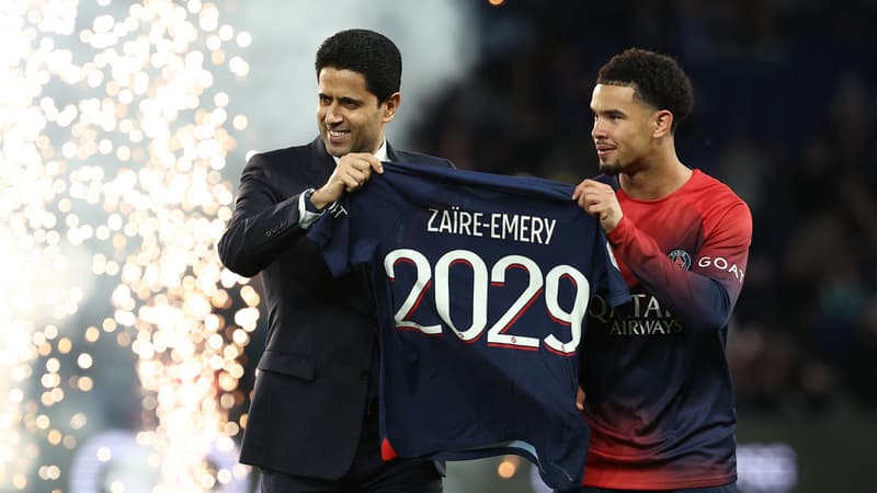 Nasser Al-Khelaïfi et le PSG annoncent la prolongation de Warren Zaïre-Emery