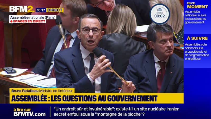 Bruno Retailleau à l'Assemblée: 