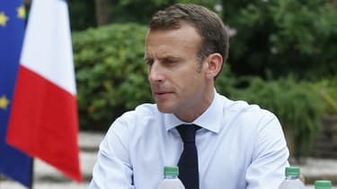 Le président de la République française Emmanuel Macron.