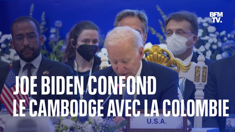 Joe Biden confond le Cambodge avec la Colombie