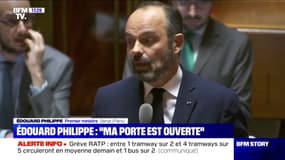 Retraites: "Ma porte est ouverte, ma main est tendue" (Edouard Philippe)