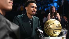 Victor Wembanyama, le 22 juin 2023 lors de la draft NBA