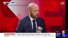 Stanislas Guerini: "S'il y a des choses à améliorer dans le statut des policiers, c'est aux responsables politiques de proposer des évolutions de la loi"