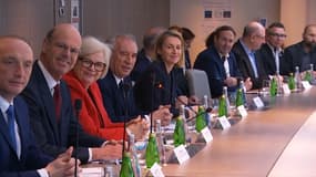 Laurent Marcangeli, Eric Lombard, Catherine Vautrin, François Bayrou et Astrid Panosyan-Bouvet.