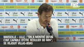 Marseille – Lille : "On a montré qu’on était capable d’être régulier 90min", se réjouit Villas-Boas