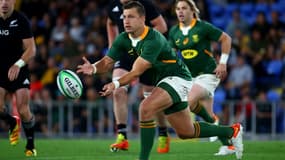 Le Sud-Africain Handre Pollard contre la Nouvelle-Zélande en Rugby Championship, le 2 octobre 2021 à Gold Coast