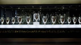 La salle des trophées du Real Madrid