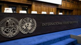 La Cour internationale de justice (CIJ) lors d'une audience dans le cadre de la requête de l'Afrique du Sud sur un cessez-le-feu à Gaza à La Haye, le 24 mai 2024. (photo d'illustration)