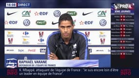 R. Varane loue la "tranquillité et la maturité" de Mbappé
