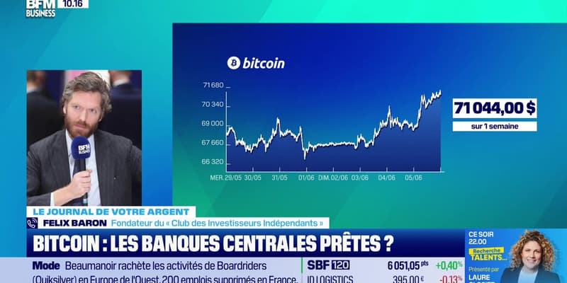 Le journal de votre argent : Bitcoin, les banques centrales prêtes ? - 05/06