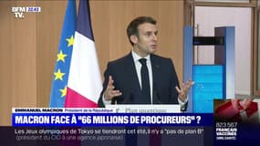 Emmanuel Macron fustige "une nation de 66 millions de procureurs" qui fait "une traque incessante de l’erreur"