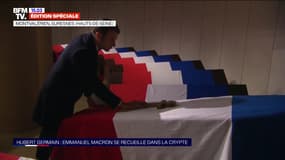 11-Novembre : Emmanuel Macron se recueille seul devant la dépouille d'Hubert Germain 