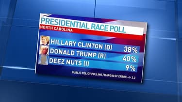 Derrière les candidats classiques, Deez Nuts a affolé les sondages, mercredi, aux Etats-Unis.
