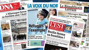 La volte-face de l'Allemagne sur les réfugiés fait la une de la presse. 