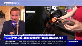 Carburants: "Le chèque de 100€ pour l'année ne vaut rien", réagit Nicolas Dupont-Aignan