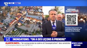 Déclarer des zones inhabitables: "Le sujet ne doit pas être tabou" estime Christophe Béchu, ministre de la Transition écologique