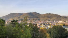 Vue de Saint-Dié-des-Vosges depuis le centre hospitalier