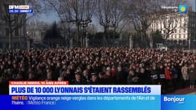 Charlie Hebdo: plus de 10.000 Lyonnais s'étaient rassemblés en 2015