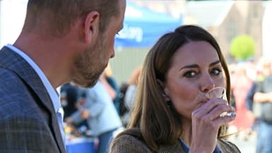Kate et William dans l'île de Mull, en Ecosse, le 29 avril 2025.