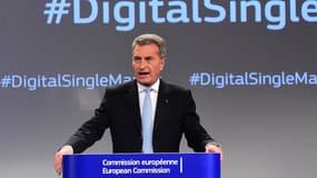 Günther H. Oettinger, commissaire européen en charge du numérique. 