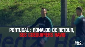 Portugal : Ronaldo de retour, ses coéquipiers ravis