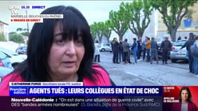 "C'est un cap qu'on n'aurait jamais dû franchir": Catherine Forzi, secrétaire locale FO Justice, devant la prison des Baumettes à Marseille