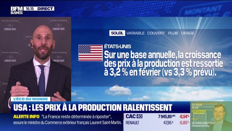 États-Unis: les prix à la production ralentissent dans le pays