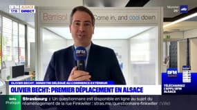 Le ministre délégué Olivier Becht en déplacement en Alsace