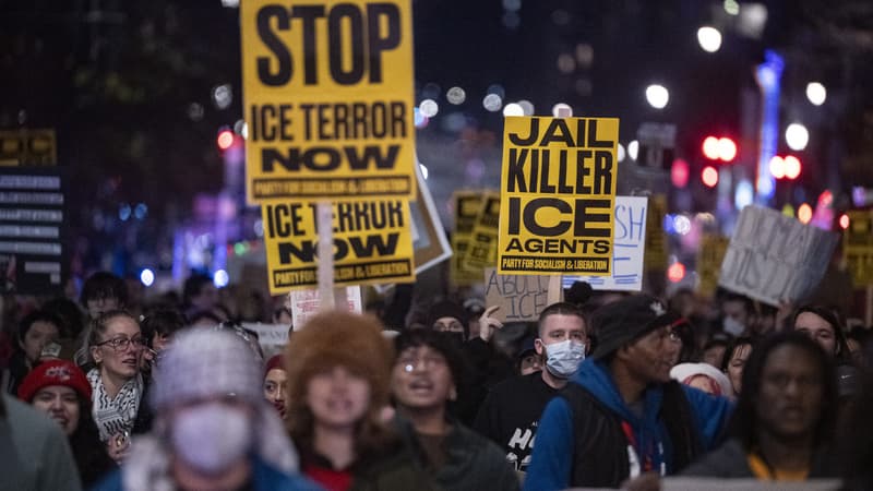 "Ça ne peut plus continuer ainsi": à Minneapolis, la colère des Américains monte après la mort d'une femme tuée par la police de l'immigration