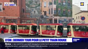 Le dernier voyage du petit train rouge de Lyon !