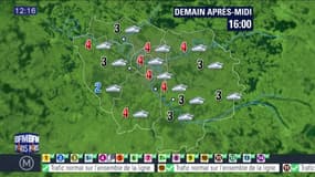 Météo Paris Ile-de-France du lundi 19 décembre 2016: Ciel couvert avec des températures en dessous des moyennes de saison