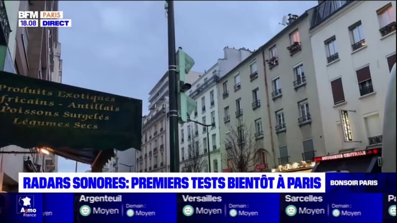 Paris un premier radar sonore installé