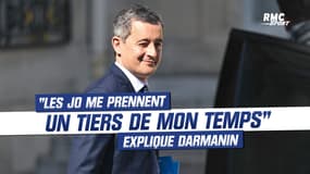 Paris 2024 : "Le mondial de rugby et les JO me prennent un tiers de mon temps" explique Darmanin