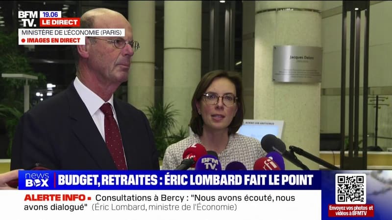 Consultations à Bercy: Éric Lombard salue 