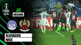 Slovacko-Nice : Bulka reste au sol après avoir reçu un gobelet sur la tête