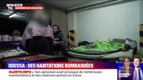 Odessa: des habitations bombardées