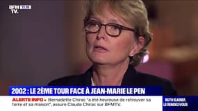 Claude Chirac estime que son père "a eu raison" de ne pas former un gouvernement d'union nationale en 2002