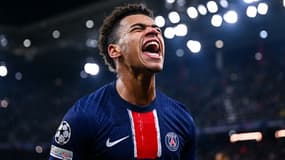 Désiré Doué lors de Salzbourg-PSG, le 10 décembre 2024 en Ligue des champions
