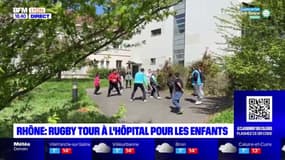 Rhône : une initiation au rugby dans une clinique pédiatrique de Francheville