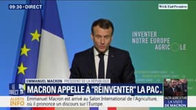 Au Salon de l'Agriculture, Emmanuel Macron défend une réforme de la PAC