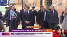 Avions russes/E. Macron : "Rien n'est exclu"