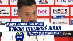 Nice 1-1 Lille : "La réponse est dans le match d'aujourd'hui", Farioli justifie son choix d'avoir titularisé Bulka
