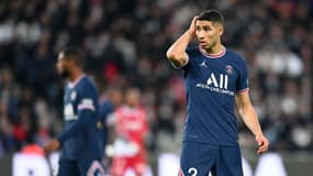 Le Marocain Achraf Hakimi avec le PSG