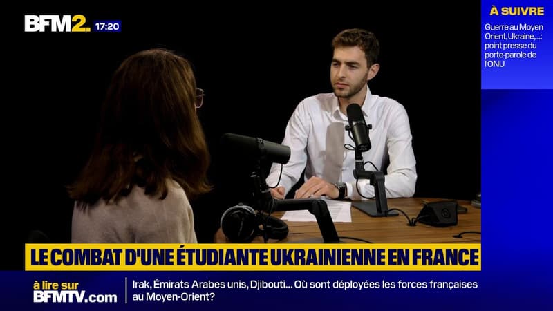 "Pour les Français, c'est dur de suivre": une étudiante ukrainienne réfugiée en France, redoute que la guerre soit éclipsée par le conflit au Moyen-Orient