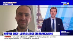 Grèves SNCF: "Ça impacte forcément les usagers" pour Grégoire de Lasteyrie, vice-président d'Île-de-France Mobilités
